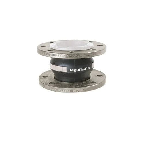 Compensatore di dilatazione in gomma - TEGUFLEX® W - Trelleborg Expansion Joints - rotondo / con flangia / per l'industria agroalimentare