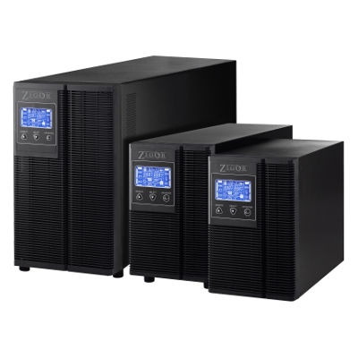 UPS a doppia conversione - VOLGA series - Zigor - monofase / con display LCD / ad alta frequenza