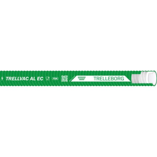 Tubo flessibile per prodotti alimentari - TRELLVAC AL EC  - Trelleborg Industrial Hose - per prodotti chimici / per polveri / per prodotto abrasivo
