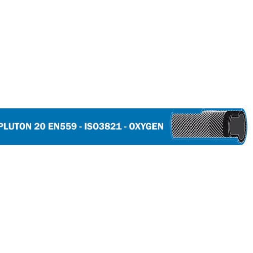 Tubo flessibile per gas - PLUTON BLUE - Trelleborg Industrial Hose - per ossigeno / in gomma / di saldatura