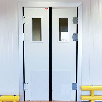 Porta battente - Kavidoors - in polietilene / per interno / rapida