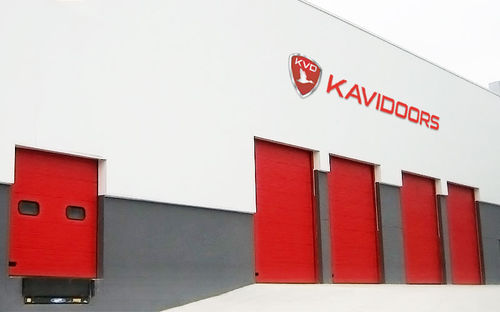 Porta scorrevole verticale - Kavidoors - sezionale / in acciaio / in acciaio galvanizzato