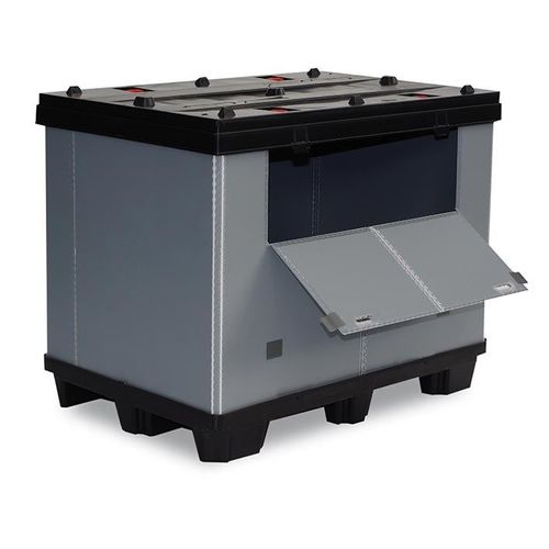 Cassa-pallet in PP - TP - CMP srl - di stoccaggio / da trasporto / pieghevole