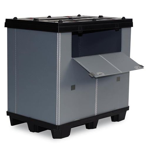 Cassa-pallet in PP - TP - CMP srl - di stoccaggio / da trasporto / pieghevole