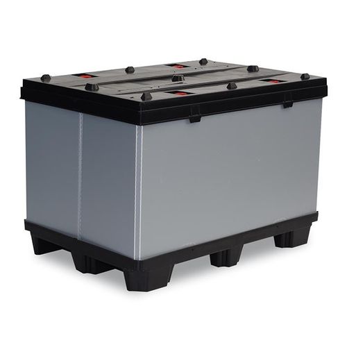 Cassa-pallet in PP - TP - CMP srl - di stoccaggio / da trasporto / pieghevole