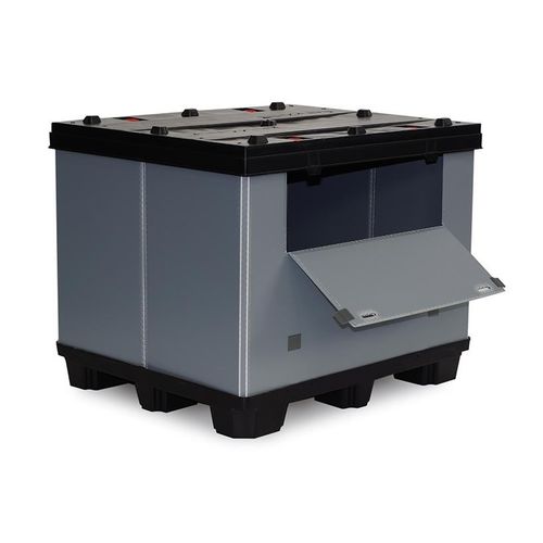 Cassa-pallet in PP - TP - CMP srl - di stoccaggio / da trasporto / pieghevole