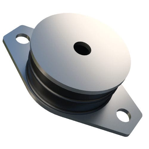 Supporto antivibrazione cilindrico - SAW series - Trelleborg Antivibration Solutions - in metallo / in gomma / per motore