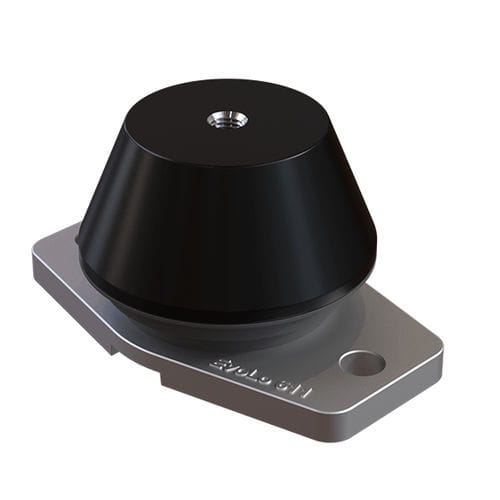 Supporto antivibrazione cilindrico - Evolo 611 Grade A-D - Trelleborg Antivibration Solutions - in alluminio massiccio / in gomma