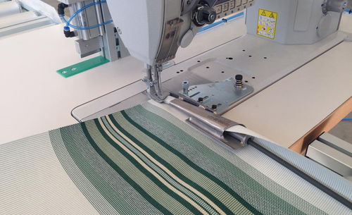 Macchina da cucire ad ago singolo - SM-120-CA - SolarEdge Automation Machines S.p.A. - per tessuti / per tappezzeria / fissa