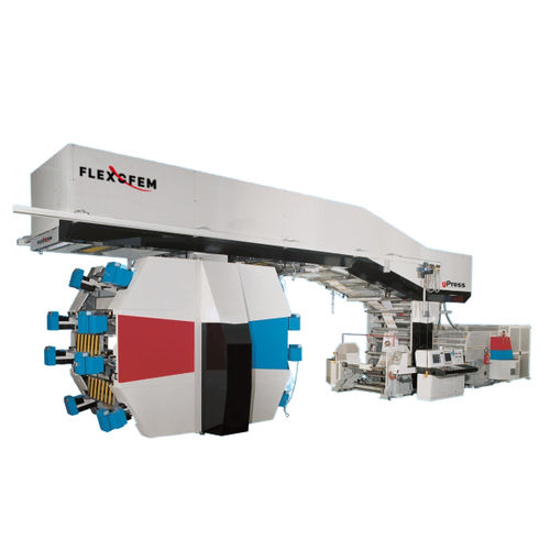 Macchina da stampa flessografica a tamburo centrale - gPress - Flexofem srl - a 8 colori / a 6 colori