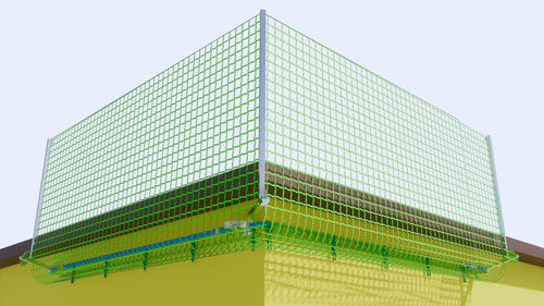 Rete di sicurezza anticaduta per cantiere - Visor U - Visornets