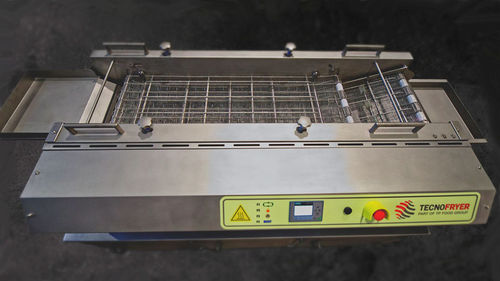 Friggitrice industriale in continuo - FRYE  - Tecnofryer - per frutta / a tunnel / in acciaio inossidabile