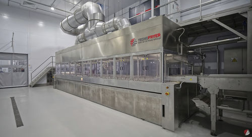 Friggitrice industriale in continuo - TEC  - Tecnofryer - per carne / per snack / per pesce