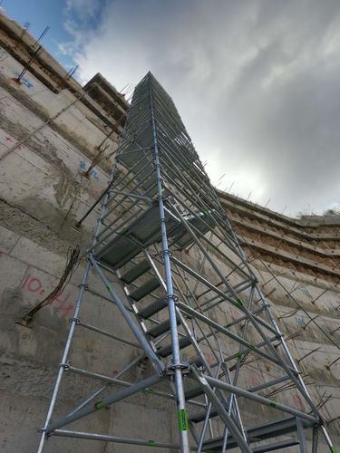 Scala dritta - UNISCAFF - OZLER FORMWORK AND SCAFFOLDING SYSTEMS - in acciaio