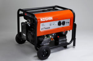 Gruppo elettrogeno a benzina - GV-7000S - KOSHIN LTD - trifase / con raffreddamento ad aria / industriale