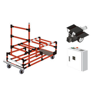 AGV di trasferimento - CarryBee Kit - Aichikikai techno system co.,ltd. - per magazzino / per settore automotive / elettrico