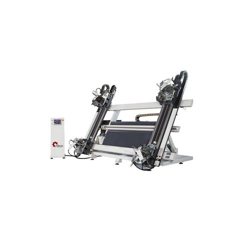 Pressa crimpatrice per profilati in alluminio - Fabplus - automatica / idraulica / controllata da PLC