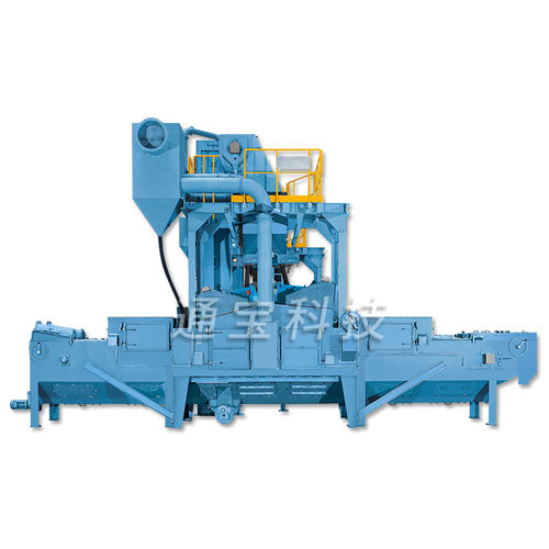 Granigliatrice con nastro trasportatore a rulli - TB-CA450 - Tongbao Surface Processing Equipment - per profilati / per tubi / per tubi