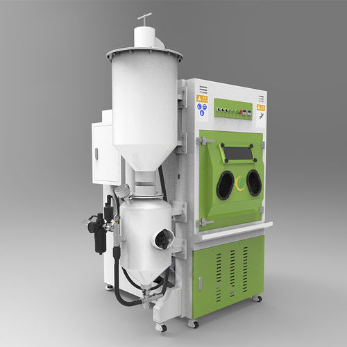 Cabina di sabbiatura a pressione - TB-PN1200 - Tongbao Surface Processing Equipment - manuale / con tavola girevole / per applicazioni pesanti