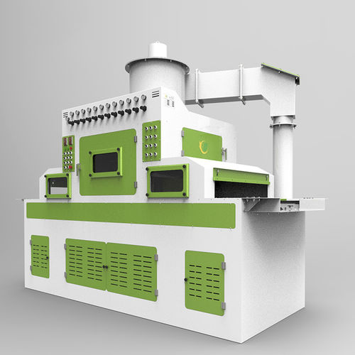 Sabbiatrice automatica - Tb-NC1400-16A - Tongbao Surface Processing Equipment - ad aspirazione / per trattamento di superficie / con nastro trasportatore
