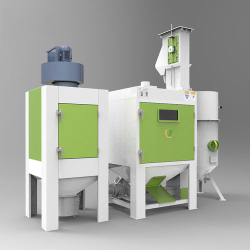 Sabbiatrice automatica - TB-NR1111-2P - Tongbao Surface Processing Equipment - ad aspirazione / per trattamento di superficie / a tamburo