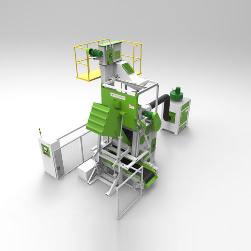 Granigliatrice a nastro - TB-NAW180 - Tongbao Surface Processing Equipment - a tamburo / a girante / per metallo