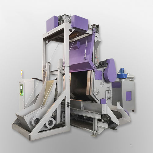 Granigliatrice a nastro - TB-NAW350 - Tongbao Surface Processing Equipment - a tamburo / a girante / per prodotti sfusi