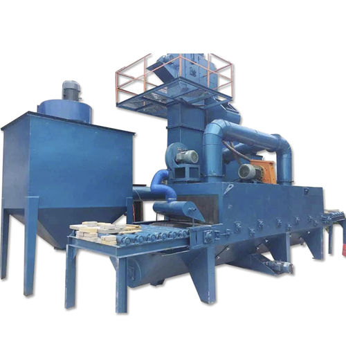 Granigliatrice con nastro trasportatore a rulli - TB-CB600 - Tongbao Surface Processing Equipment - a girante / per marmo / per calcestruzzo