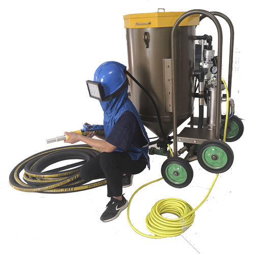 Sabbiatrice automatica - TB-C150L/200L/300L - Tongbao Surface Processing Equipment - a pressione / mobile / per trattamento di superficie