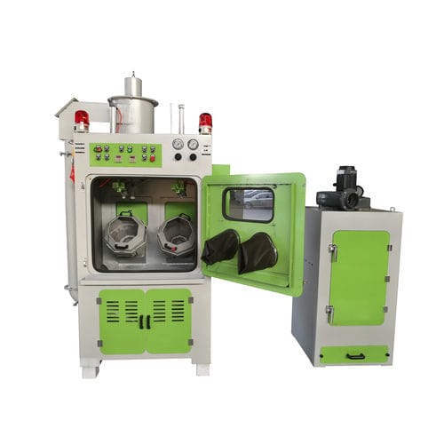 Sabbiatrice automatica - TB-NR9080AD - Tongbao Surface Processing Equipment - ad aspirazione / per trattamento di superficie / a tamburo