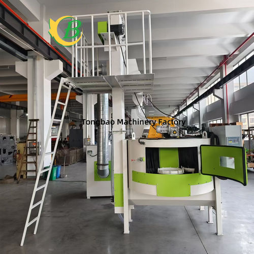 Granigliatrice a tavola girevole - TB-CB1000 - Tongbao Surface Processing Equipment - a girante / per metallo / per prodotti sfusi
