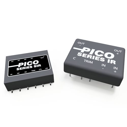 Convertitore DC/DC regolato - IR & SIR Series - Pico Electronics - range di tensione di ingresso 2:1 / range di tensione di ingresso 3:1 / isolato
