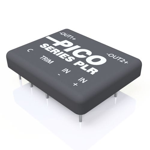 Convertitore DC/DC regolato - PLR Series - Pico Electronics - range di tensione di ingresso 2:1 / range di tensione di ingresso 3:1 / isolato