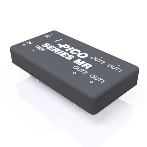 Convertitore DC/DC regolato - MR Series - Pico Electronics - range di tensione di ingresso 2:1 / range di tensione di ingresso 3:1 / isolato