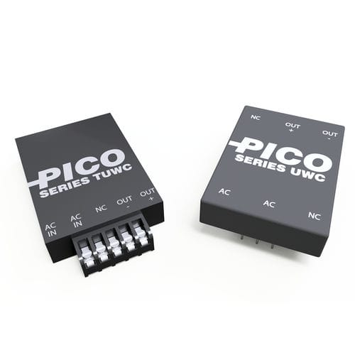 Alimentatore elettrico incapsulato - TUWC series - Pico Electronics - AC/DC / regolato / a due uscite