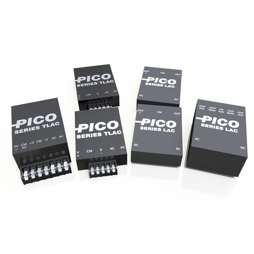 Alimentatore elettrico incapsulato - LAC series - Pico Electronics - AC/DC / regolato / a due uscite