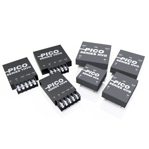 Convertitore DC/DC regolato - HV series - Pico Electronics - isolato / incapsulato / con ampia gamma di ingresso