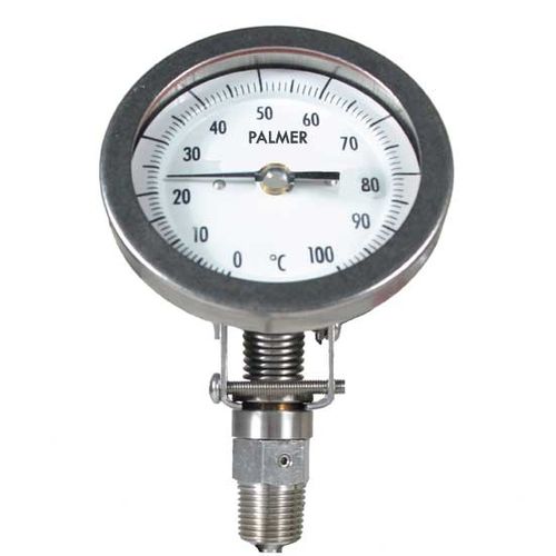 Termometro bimetallico - 3AU2.5-100/100F - Palmer Wahl Instruments, Inc. - con quadrante / avvitabile / fisso