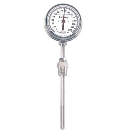 Termometro a dilatazione di liquido - 950 series - Palmer Wahl Instruments, Inc. - con quadrante / per HVAC / in acciaio inossidabile