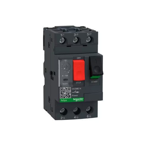 Interruttore magnetotermico - TeSys GV2 - Schneider Electric - trifase / di protezione del motore / tipo pulsante