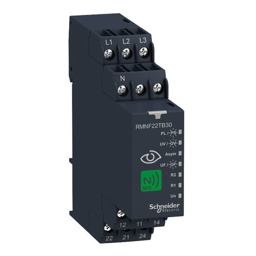 Relè di controllo di sequenza di fasi - RMNF22TB30 - Schneider Electric - di assenza di fase / contro le sottofrequenze / contro le sovrafrequenze