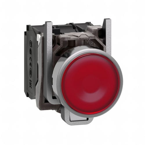 Pulsante a molla - XB4BW34B5 - Schneider Electric - per ambienti difficili / IP67 / IP69K