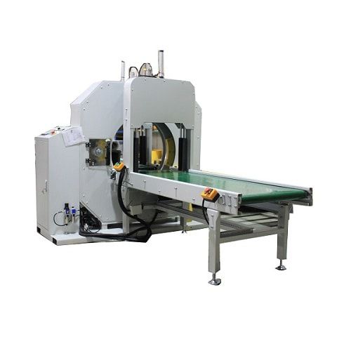 Avvolgitrice fasciapallet orbitale - E400 - Shanghai Fhope machinery co.,ltd - automatica / con trasportatore