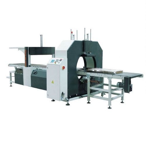 Avvolgitrice fasciapallet orbitale - E500 - Shanghai Fhope machinery co.,ltd - automatica / per pellicola estensibile / con trasportatore