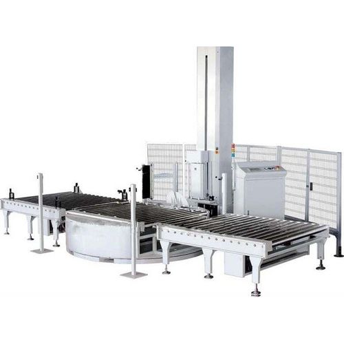 Avvolgitrice fasciapallet orizzontale - B200 - Shanghai Fhope machinery co.,ltd - a tavola rotante / automatica / per pallet
