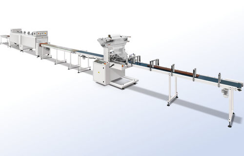 Fardellatrice automatica - SK-080E - Shanghai Fhope machinery co.,ltd - di tubi / da pavimento / con tunnel di retrazione
