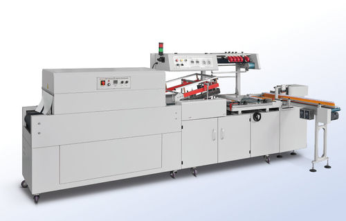 Fardellatrice automatica - FP-400LB+SH-450C - Shanghai Fhope machinery co.,ltd - in bottiglia / con tunnel di retrazione / con barra saldante