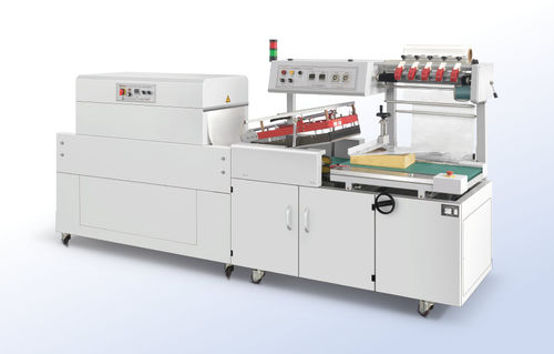 Fardellatrice interamente automatica - FP-400LA+SH-450C - Shanghai Fhope machinery co.,ltd - con tunnel di retrazione / con barra saldante
