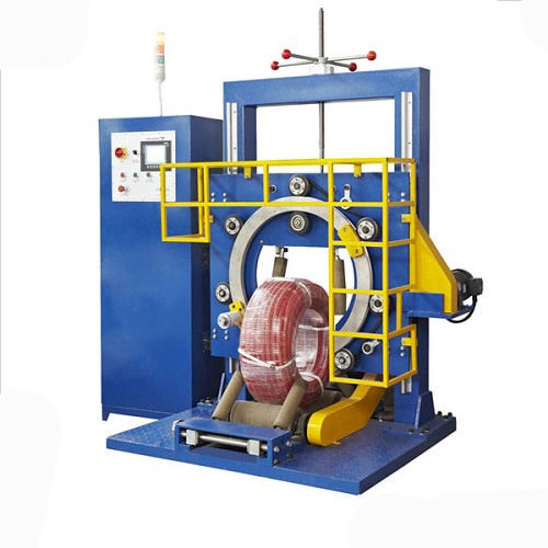 Avvolgitrice fasciapallet ad anello rotante - FPH-400 - Shanghai Fhope machinery co.,ltd - verticale / automatica / per tubi corrugati