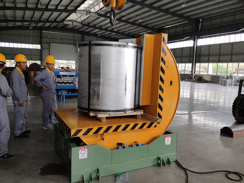 Ribaltatore elettroidraulico - Shanghai Fhope machinery co.,ltd - per bobine / in metallo / per l'industria agroalimentare